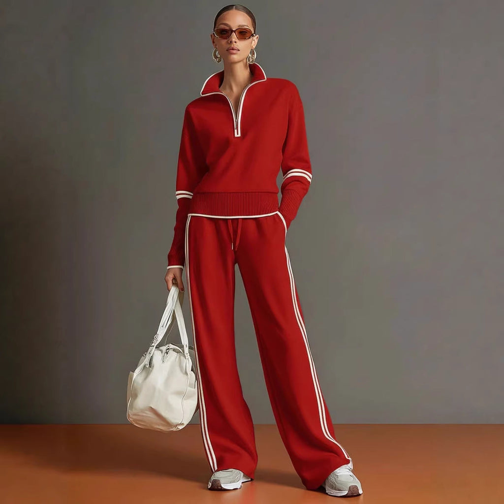 Women’s Casual Long Sleeve Two Piece Sports Set