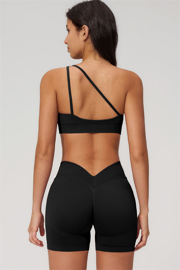 The Empower One-Shoulder Sports Bra