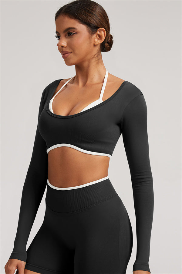 The Elevate New Long Sleeve Crop top