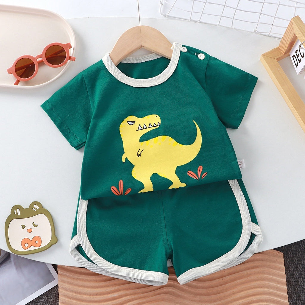 Children's Short-Sleeve Set Baby Summer T-Shirt Two-Piece Set