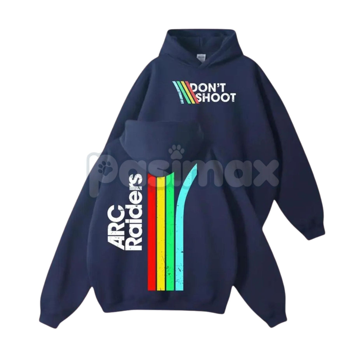 Don’t Shoot ARC Gaming 2-Side Hoodie – First Responder Roleplay Statement Pullover, Unique Gaming Apparel, Unisex