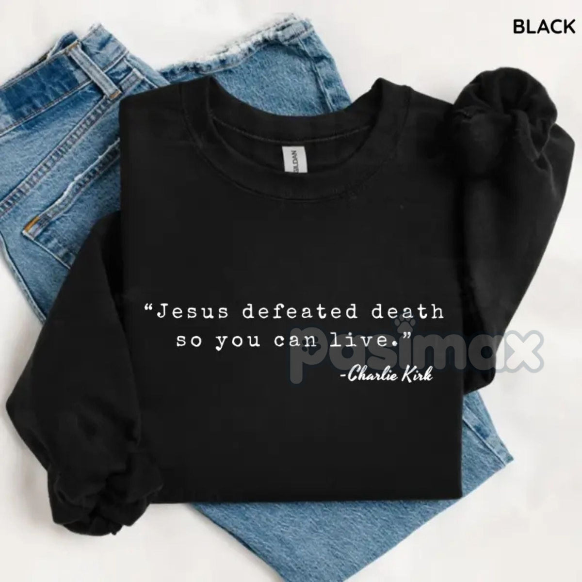 Jesus Defeated Death Sweatshirt – Powerful Faith Statement Top