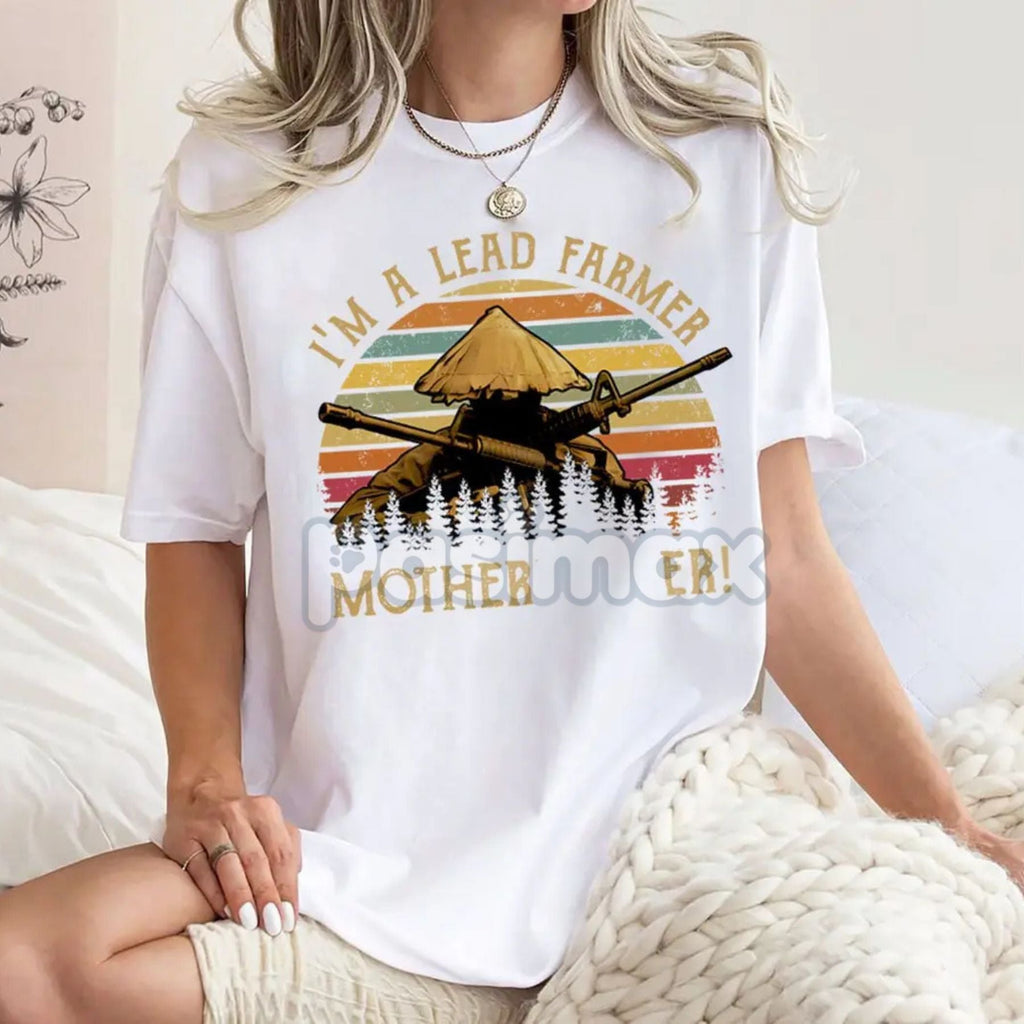 "I'm A Lead Farmer" Vintage T-Shirt - Tropic Thunder Comedy Movie Tee, Iconic Meme Shirt