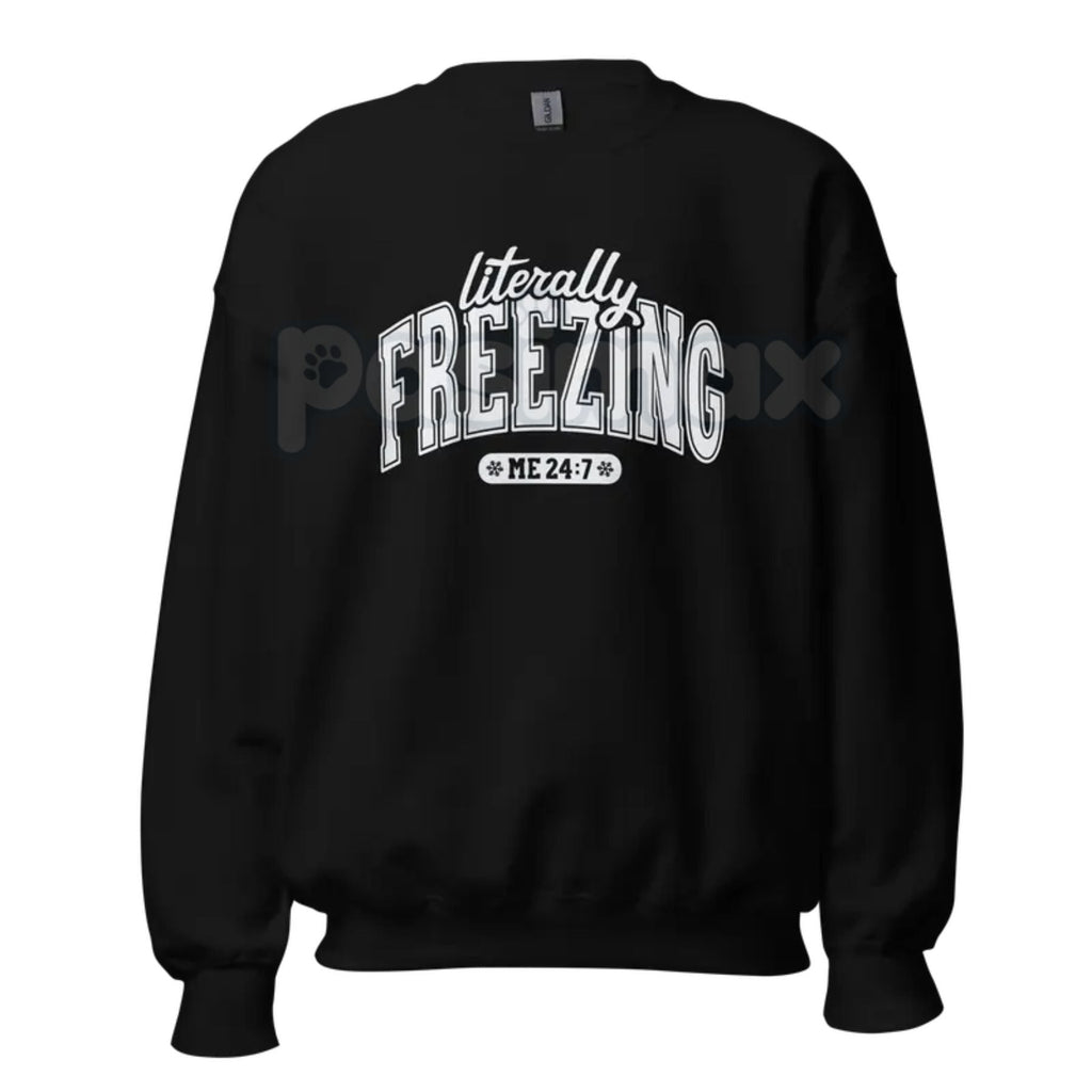 The Cold Truth: "Literally Freezing" Unisex Garment-Dyed Sweatshirt – Winter Cozy Wear