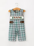 Plaid Moose Smocked Baby Boy JonJon