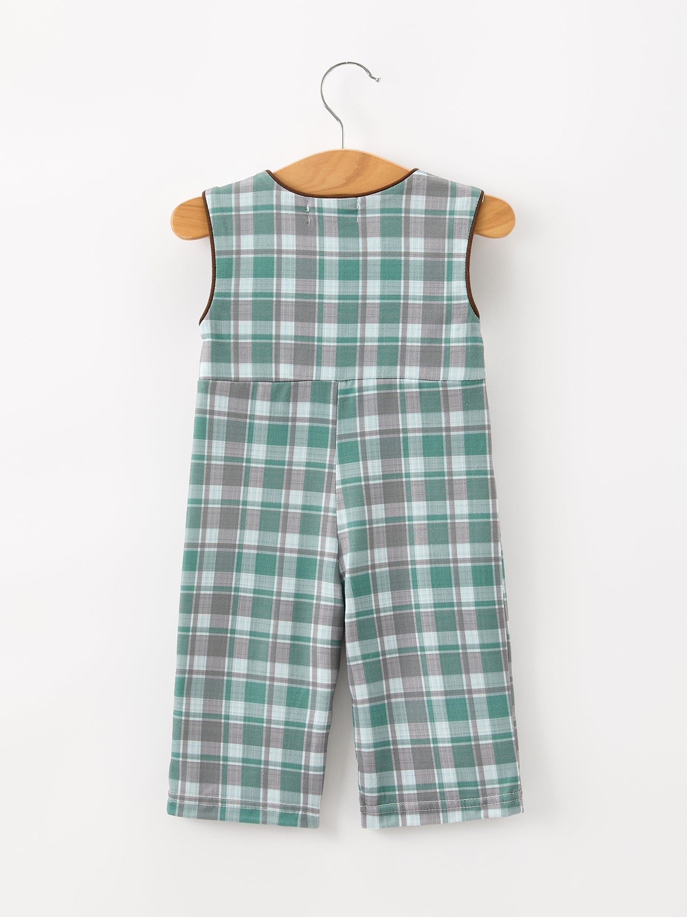 Plaid Moose Smocked Baby Boy JonJon