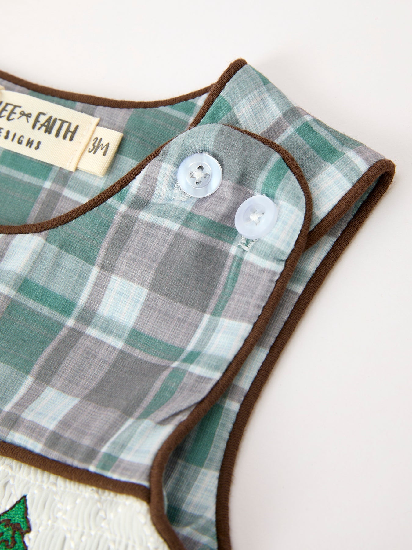 Plaid Moose Smocked Baby Boy JonJon