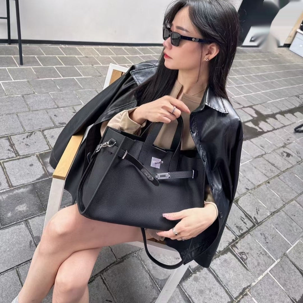 New Top Layer Cowhide All-match Crossbody Bag For Women