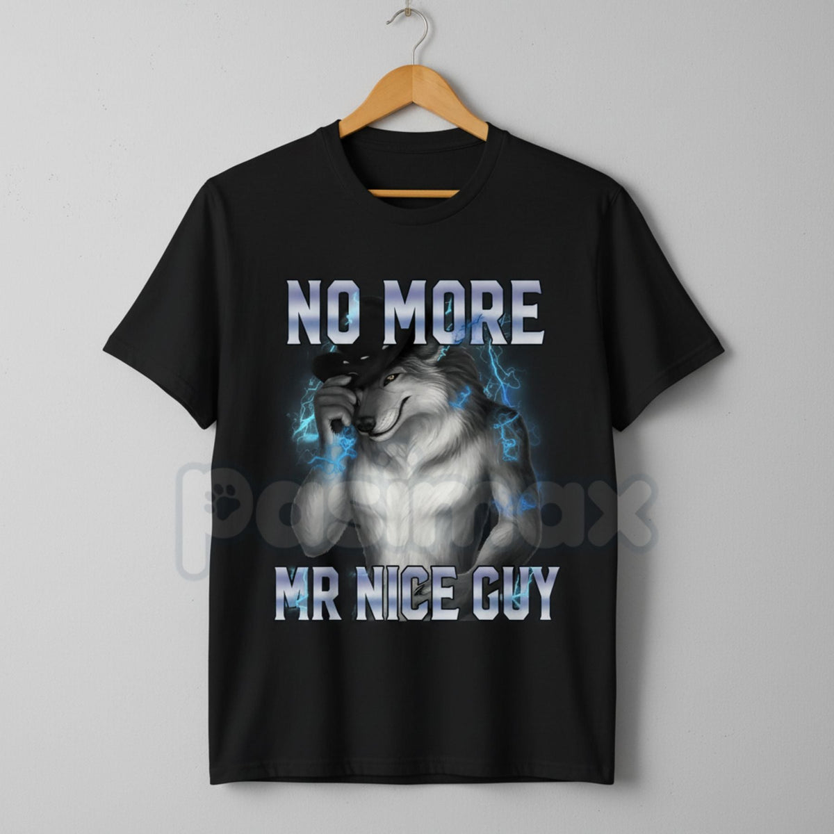 Funny Alpha Wolf Meme T-Shirt - Ironic Alpha Male Humor Tee, Self-Aware Sarcastic Apparel, Funny Wolf Graphic Gift