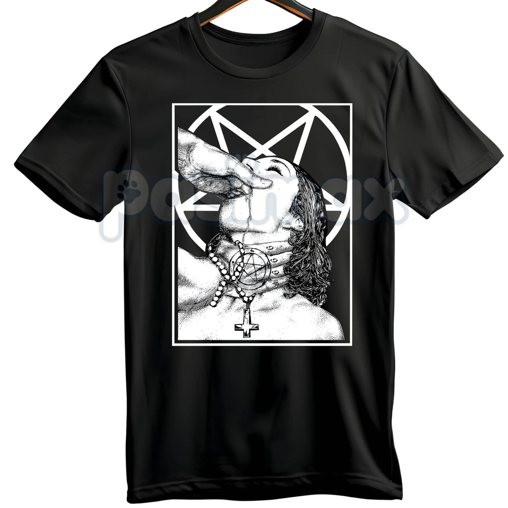 Unholy Nun Naughty Graphic T-Shirt – Dark Gothic Aesthetic Hoodie & Edgy Streetwear Sweatshirt