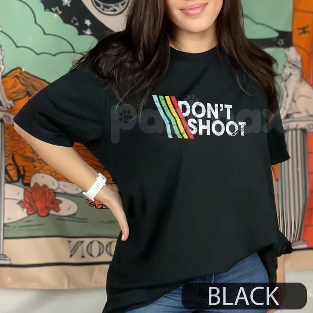 DON'T SHOOT Gaming Shirt - Funny Gamer Slogan Tee, Multiplayer Video Game Apparel, Casual Gaming Streetwear