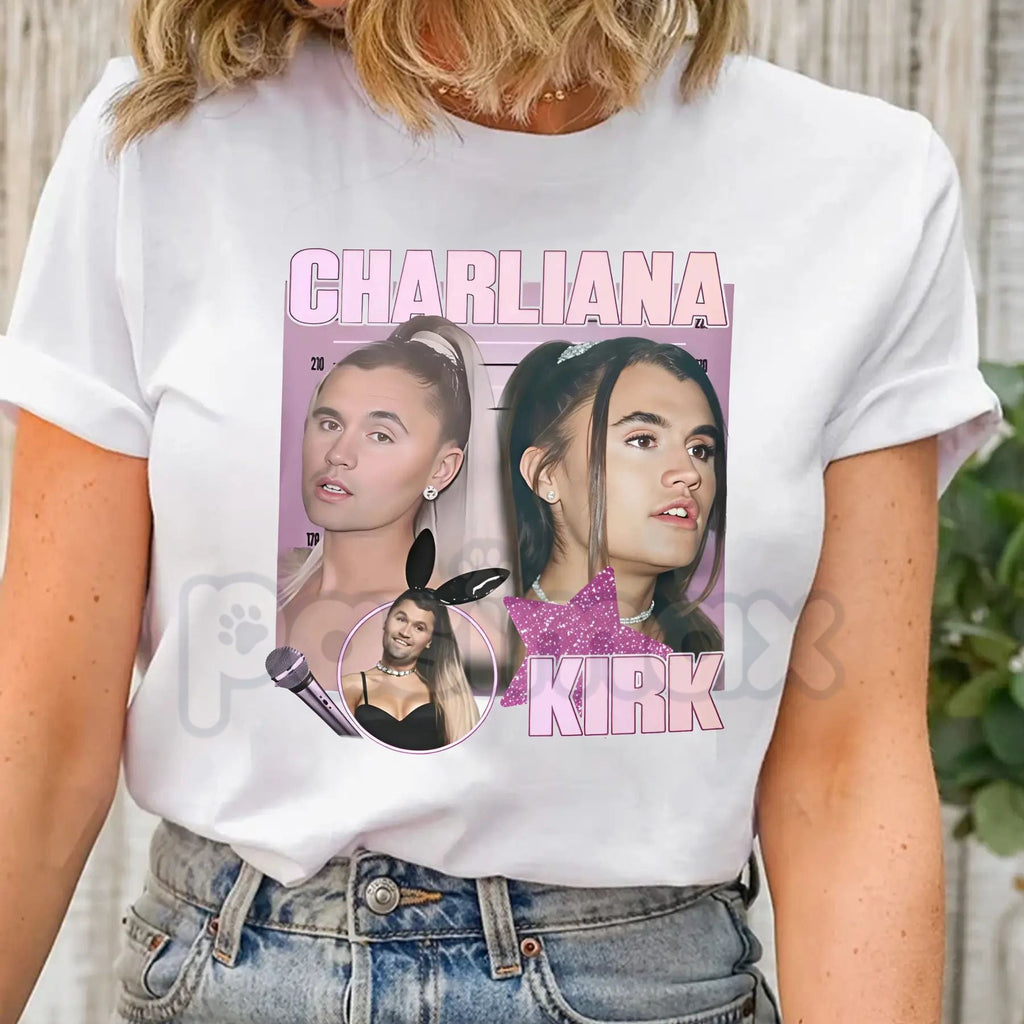 Charliana Kirk Meme T-Shirt - "We're Charlie" Funny Graphic Tee, Charliana & Kirk Viral Podcast Apparel, Trendy Pop Culture Humor Shirt