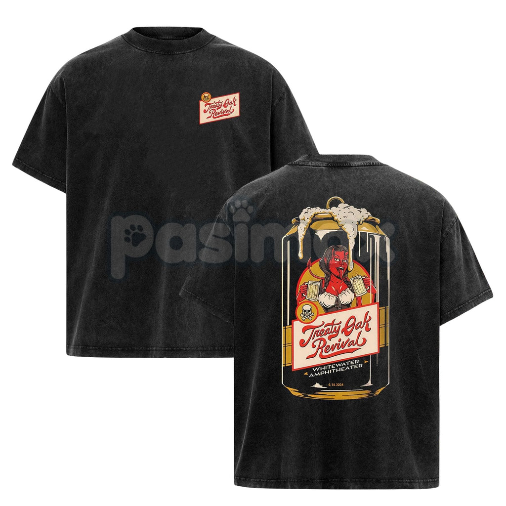 Retro Treaty Oak Revival T-Shirt – Vintage Rock Band Graphic Tee, Rock Music Lover Shirt