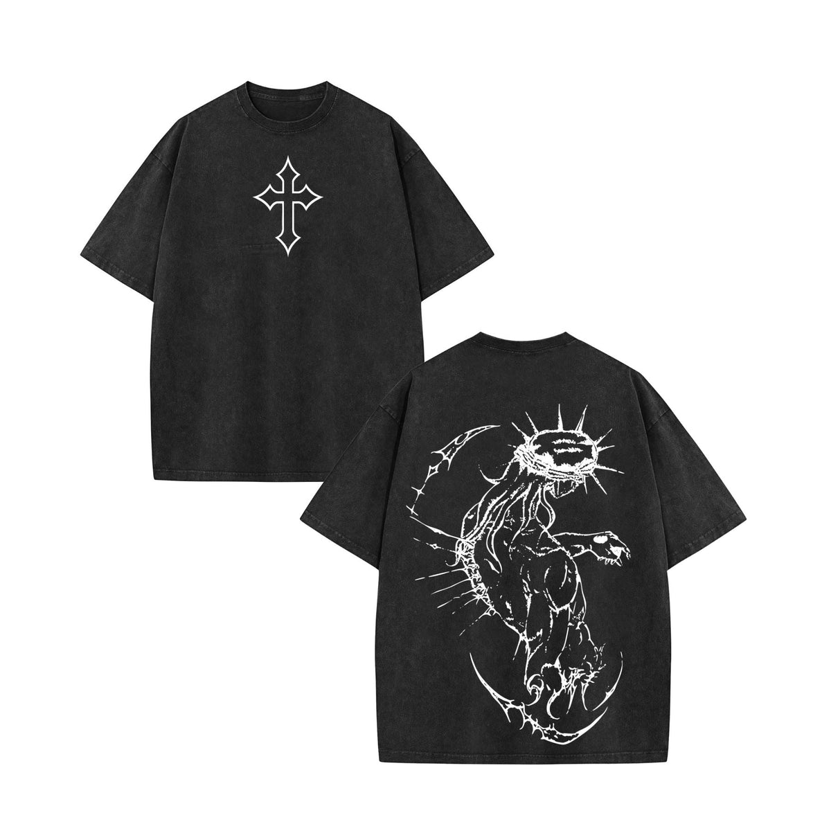 Oversized Christian Gym T-Shirt – Jesus Pump Cover Cross Graphic Workout Tee for Men