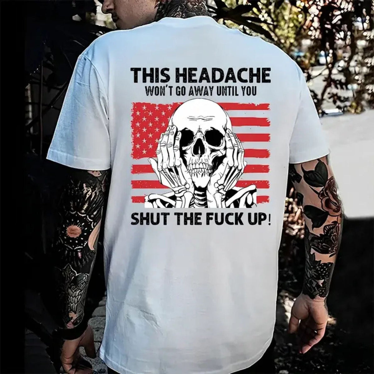 "This Headache Won't Go Away" Shirt - Funny Relatable T-Shirt, Sarcastic Humor Apparel