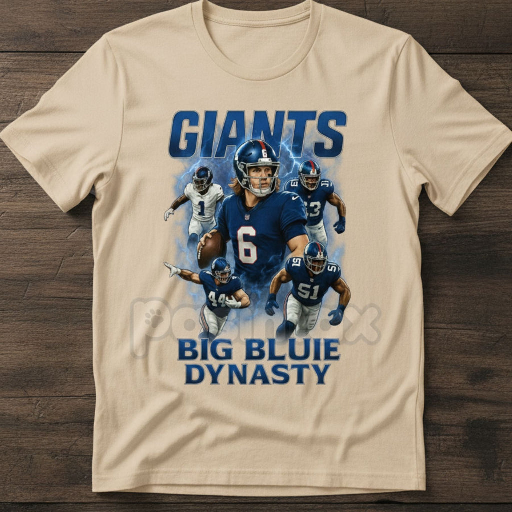 Giants "Future Is Now" T-Shirt - Dart, Nabers, Hyatt, Skattebo, Carter Core Five Tee, NY Football Youth Movement