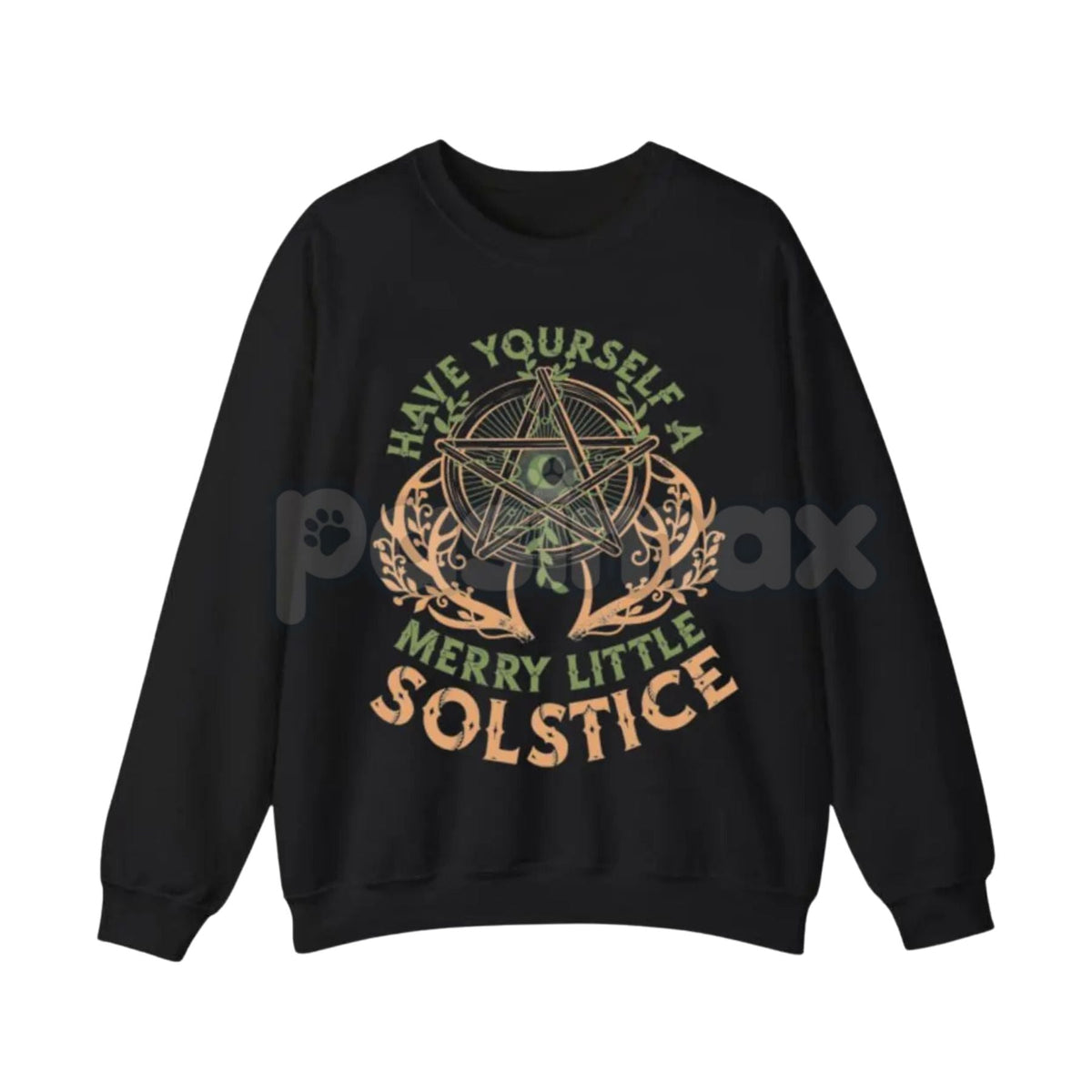 Rustic Yule Winter Solstice Sweatshirt | Folklore Nature Pine Tree Jumper | Deep Winter Cozy Seasonal Crewneck