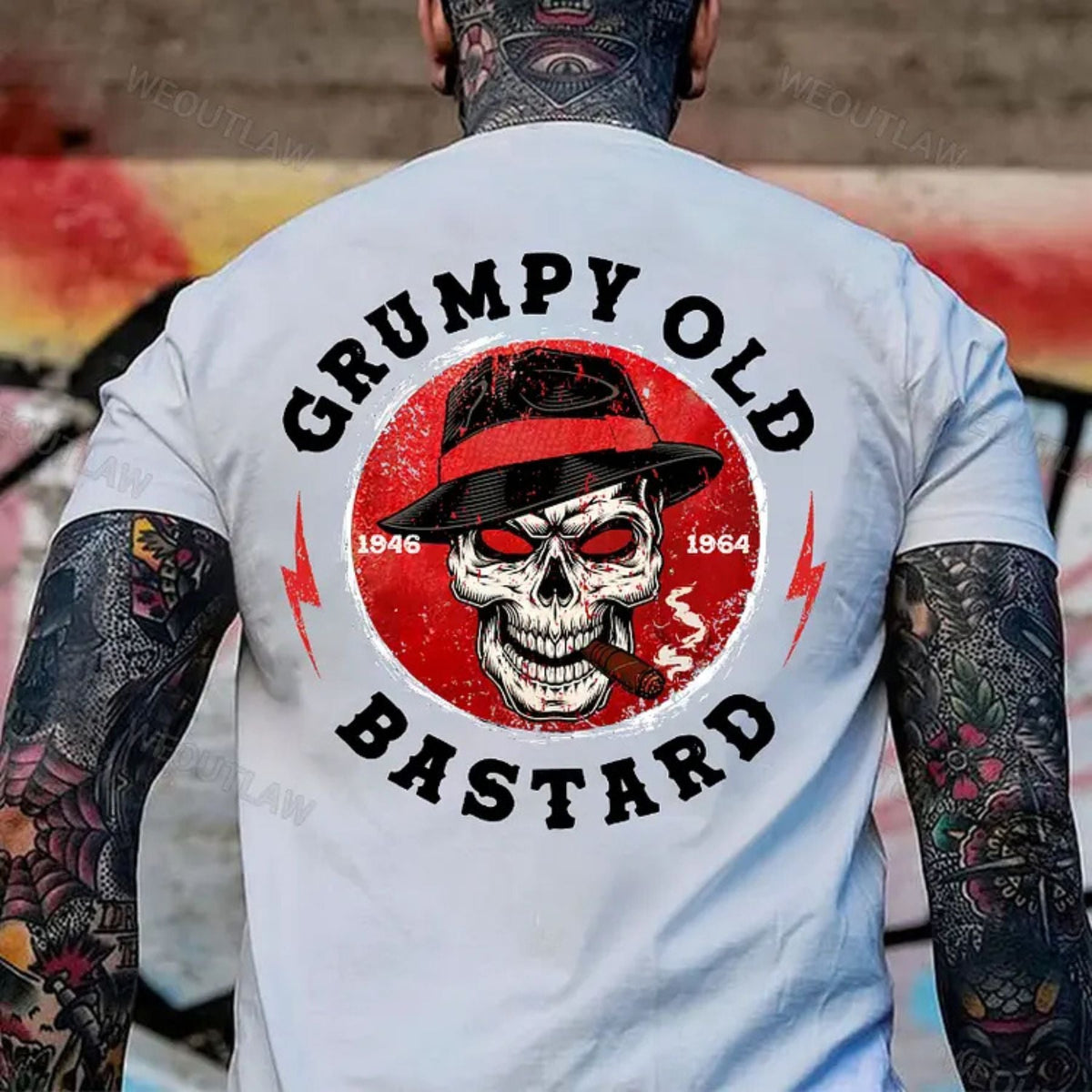 "Grumpy Old Bastard" Shirt - Funny Gift for Men, Humorous Statement Tee