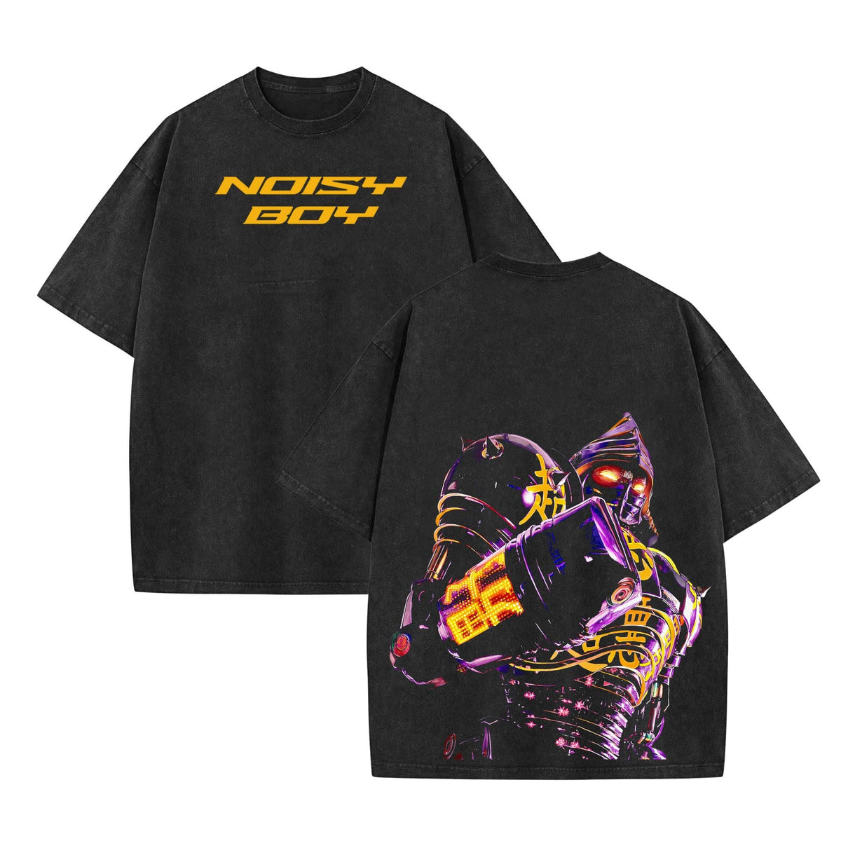 Noisy Boy T-Shirt – Real Steel Movie-Inspired Tee, Retro Robot Boxing Graphic