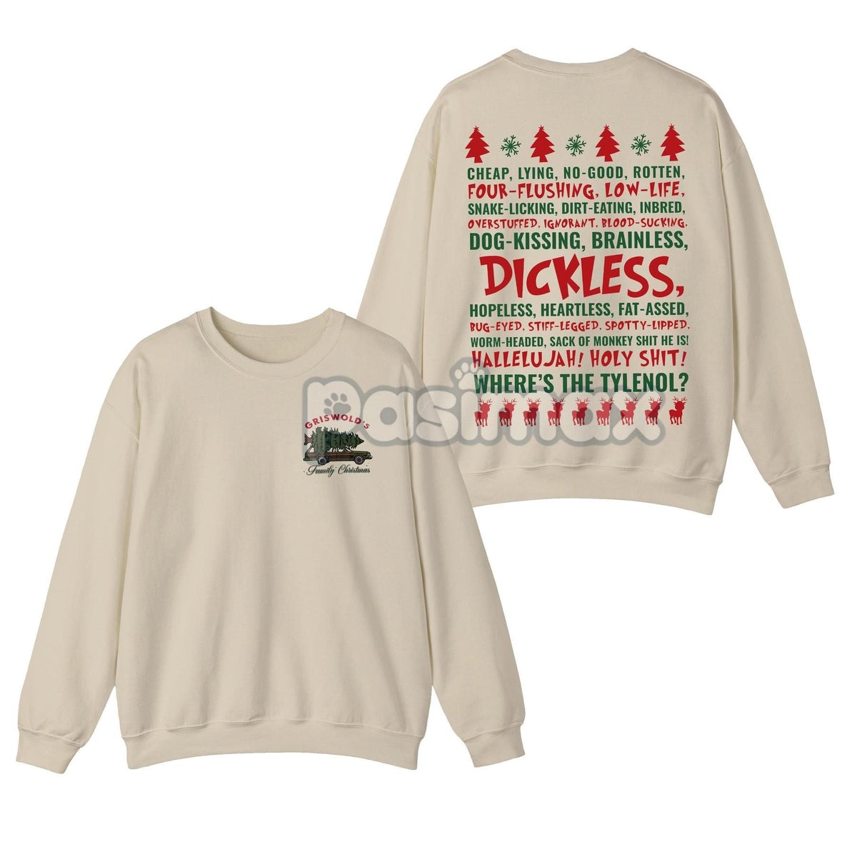 Dickless Griswold Christmas Sweatshirt – Funny National Lampoon's Movie Top