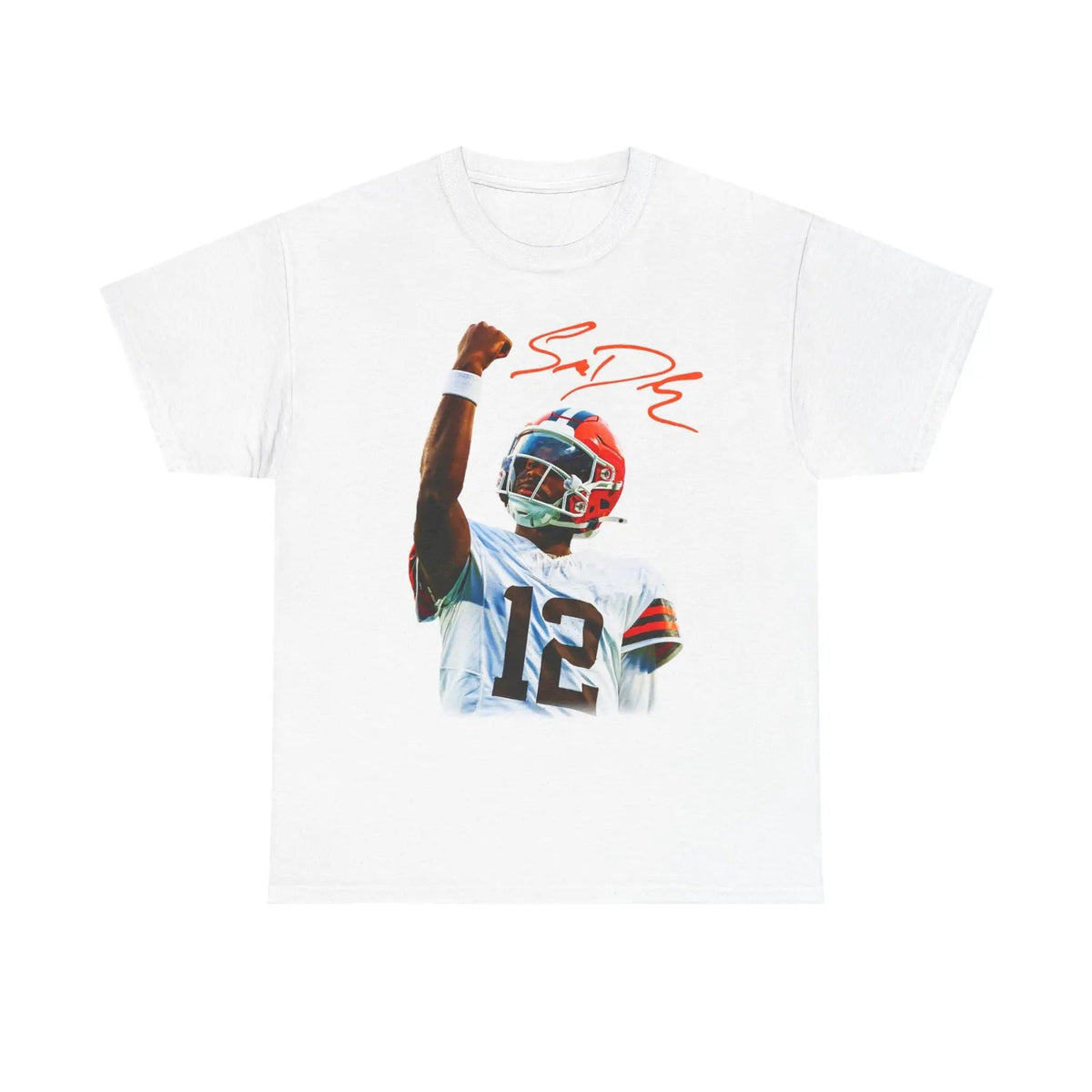 Shedeur Sanders 'Celly' T-Shirt - Football Graphic Tee, Colorado Fan Apparel