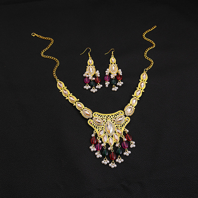 European And American Luxurious Exaggerating Jewelry Suit Retro