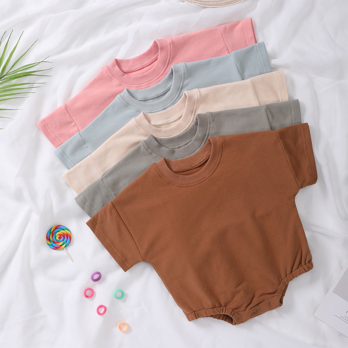 Short-sleeve Organic Cotton Romper