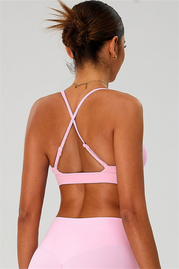 The Ember Sports Bra Crop Top Shorts 3-Piece Set
