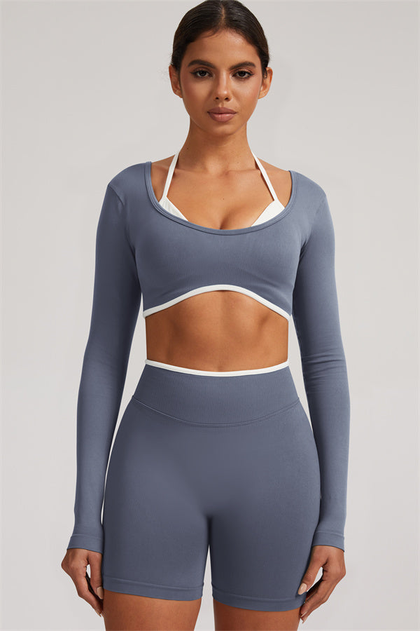 The Elevate New Long Sleeve Crop top