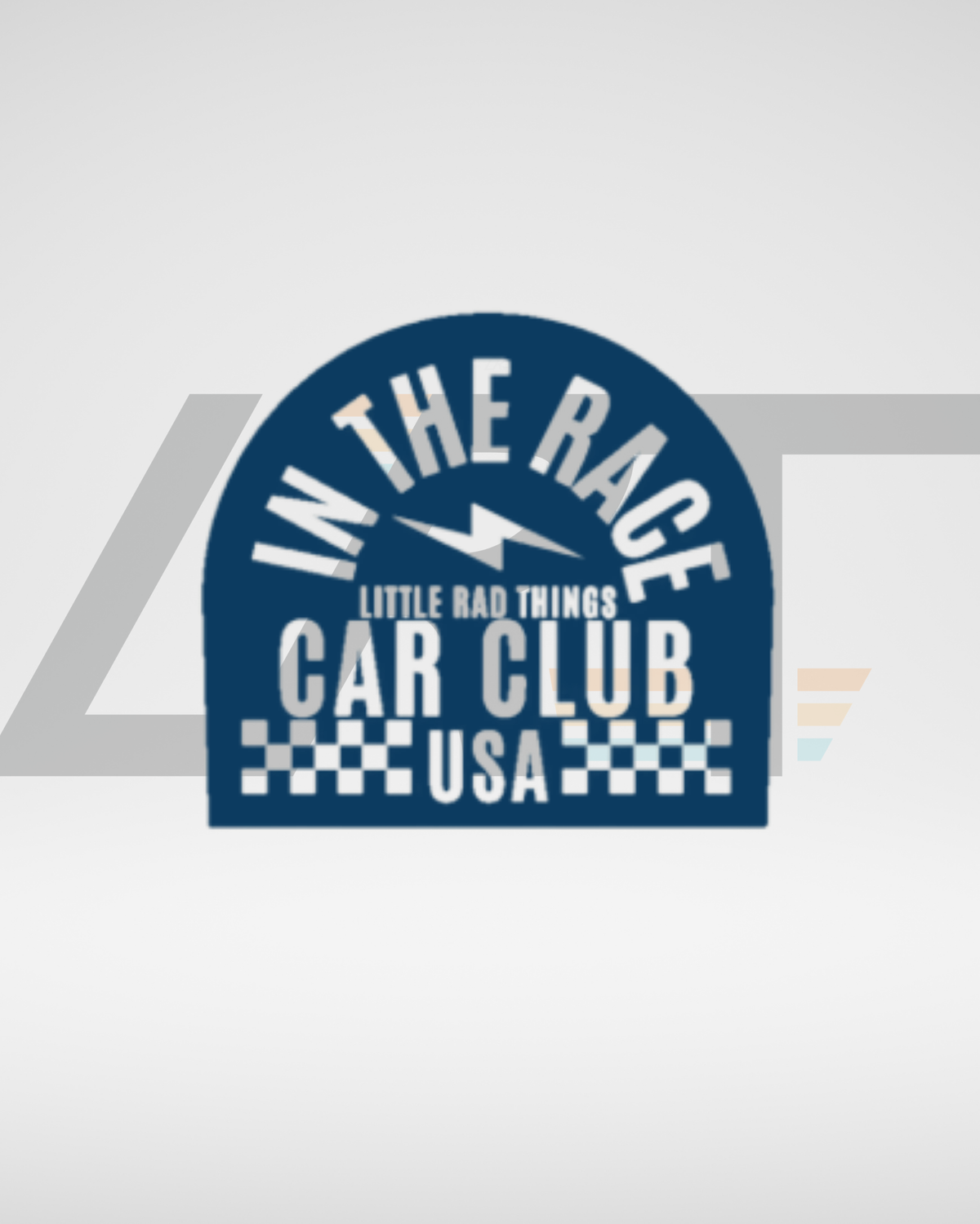 CAR CLUB USA TEE - CREAM (FRONT ONLY)