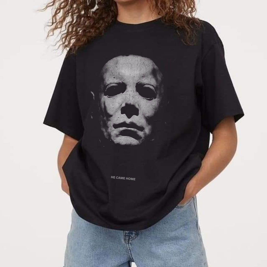 "The Night He Came Home" Michael Myers T-Shirt - Classic Horror Film Tee, Retro Fall Halloween Gift