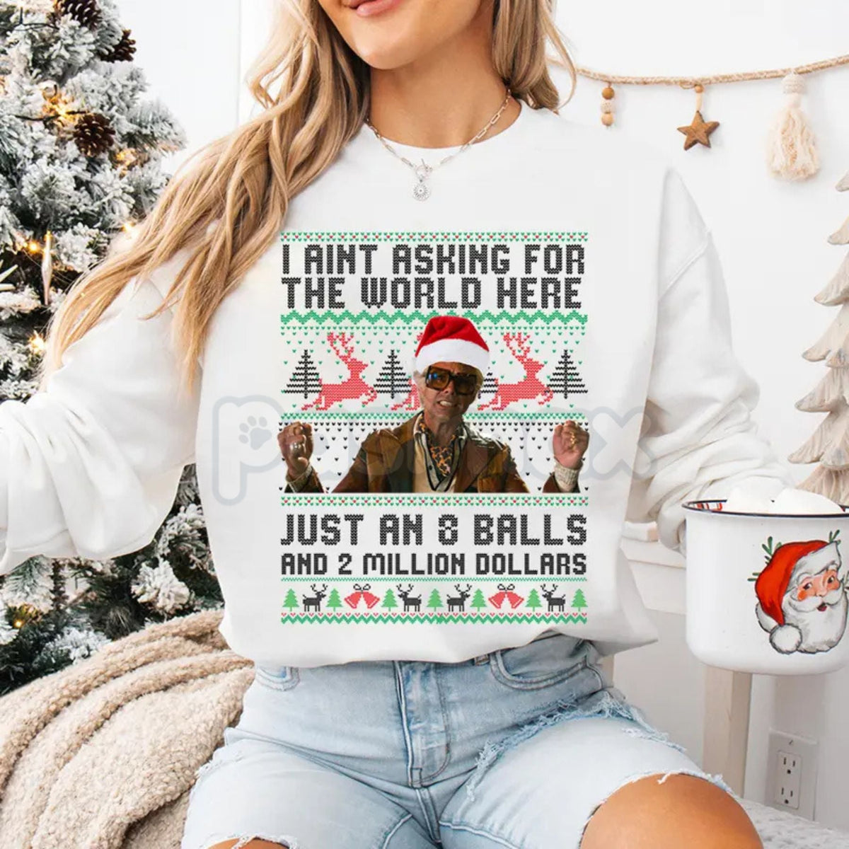 Baby Billy Freeman's "The Righteous Gemstones" Christmas Sweatshirt | Danny McBride Ugly Sweater Alternative | Uncle Baby Billy Holiday Top