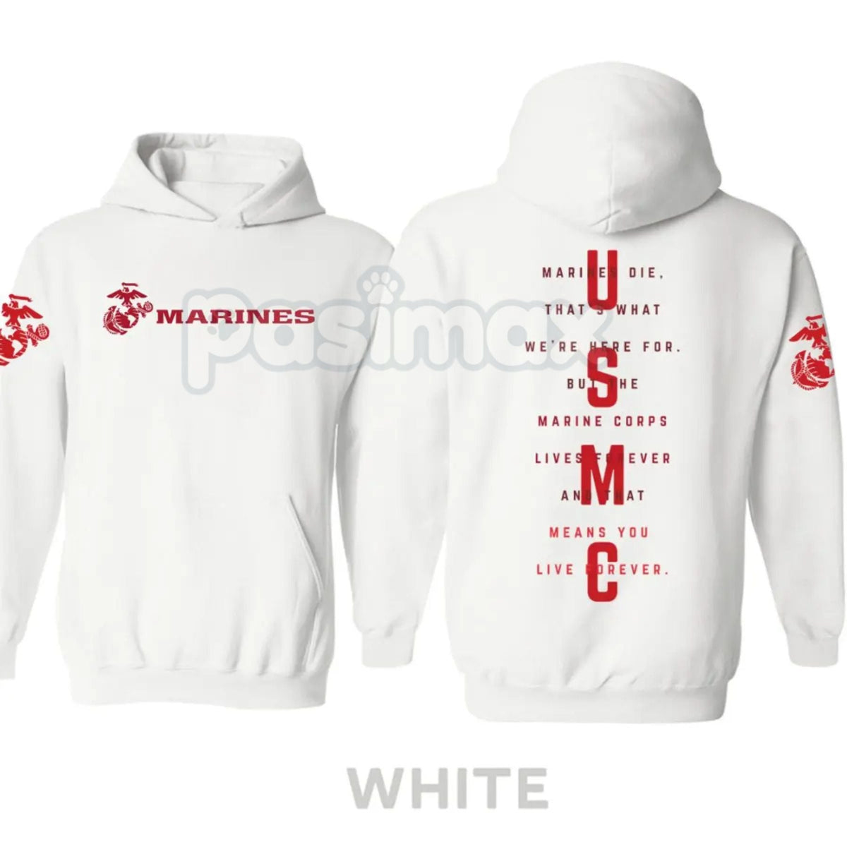 USMC Marines Tactical Hoodie – Classic Semper Fi Pullover, Veteran & Active Duty Marine Corps Gear, Unisex