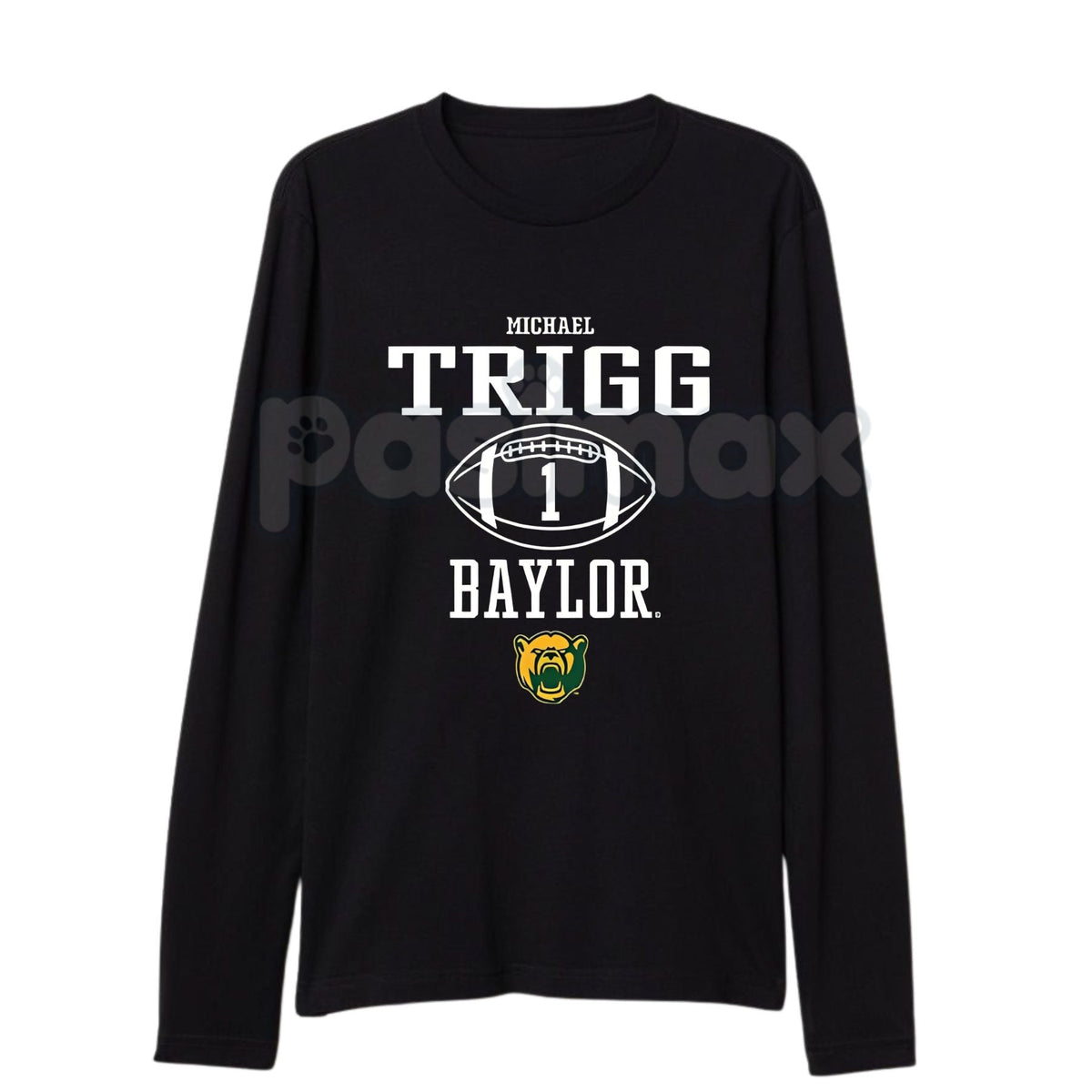 Michael Trigg Baylor Football Game Day Long Sleeve T-Shirt | Sport Icon NIL Apparel | Bears Collegiate Fan Gear
