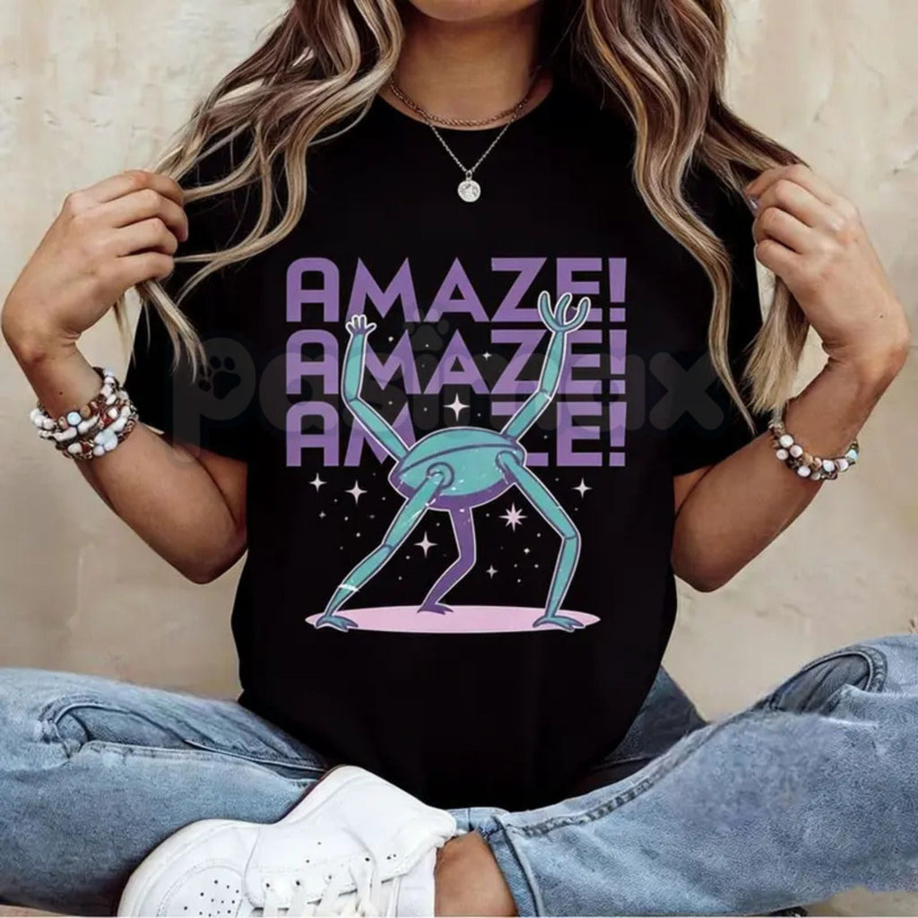 Project Hail Mary Mission T-Shirt - Official Rocky & Ryland Grace Graphic Tee, Premium 100% Cotton Sci-Fi Book Fan Top, Amaze Amaze Amaze Space Exploration Shirt, Andy Weir Novel Gift Apparel, Soft Lived-In Heavyweight Nerd Culture Tee