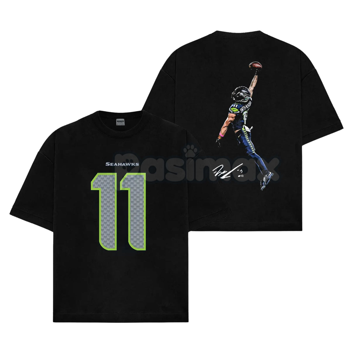 Jaxon Smith-Njigba 'POSTERIZED' T-Shirt - Seahawks JSN Graphic Hoodie, 12s Fan Retro Apparel, Cotton Sweatshirt Gift