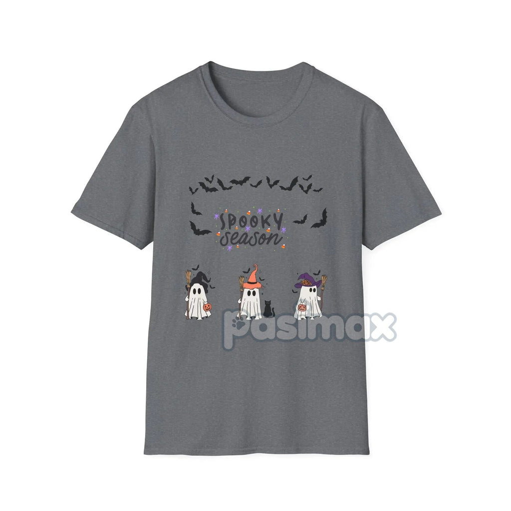 Spooky Boo Ghost T-Shirt - Cute Halloween Ghost Tee, Simple Spooky Apparel