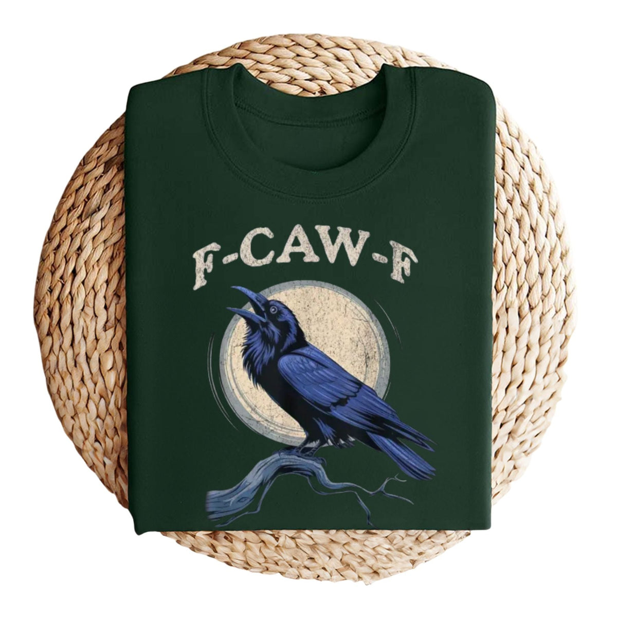 Men's Crow & Raven Graphic Tee - Funny Bird Shirt, Classic Casual T-shirt