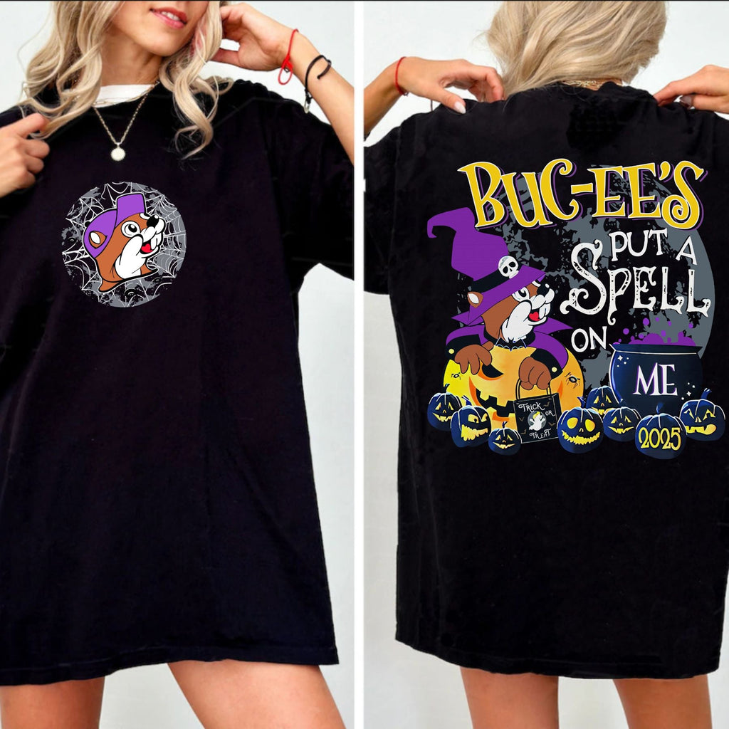 Buc-ee’s 2025 Halloween Glow-in-the-Dark T-Shirt - "Put a Spell on Me" Limited Edition Spooky Tee