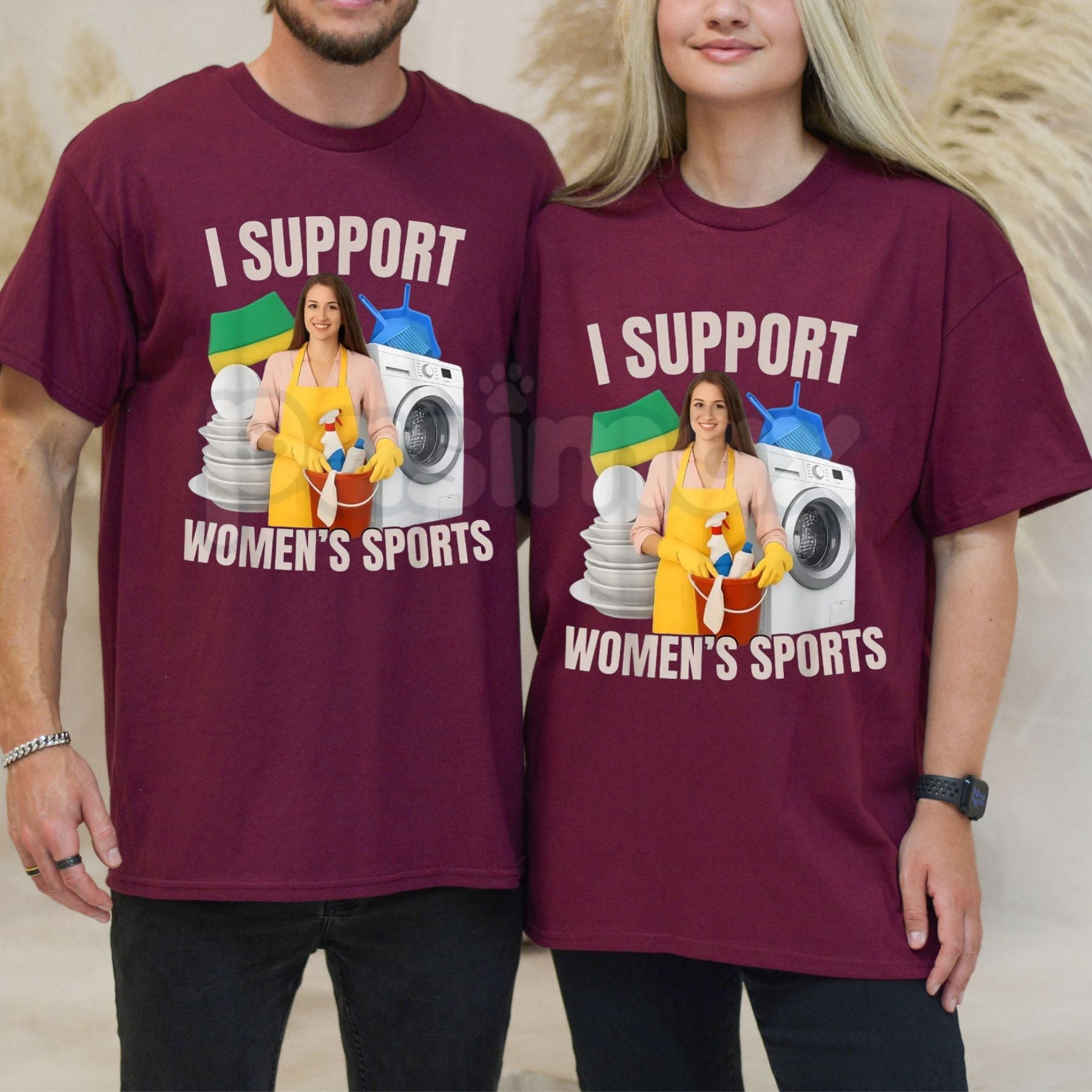 "Support Women's Sports" Adult Humor Bootleg T-Shirt - Funny Sarcastic Slogan Graphic Tee, Premium 100% Cotton Viral Streetwear Top, Witty Adult Humor Gift for Him, 90s Style Bootleg Rap Aesthetic Shirt, Soft Lived-In Heavyweight Statement Apparel