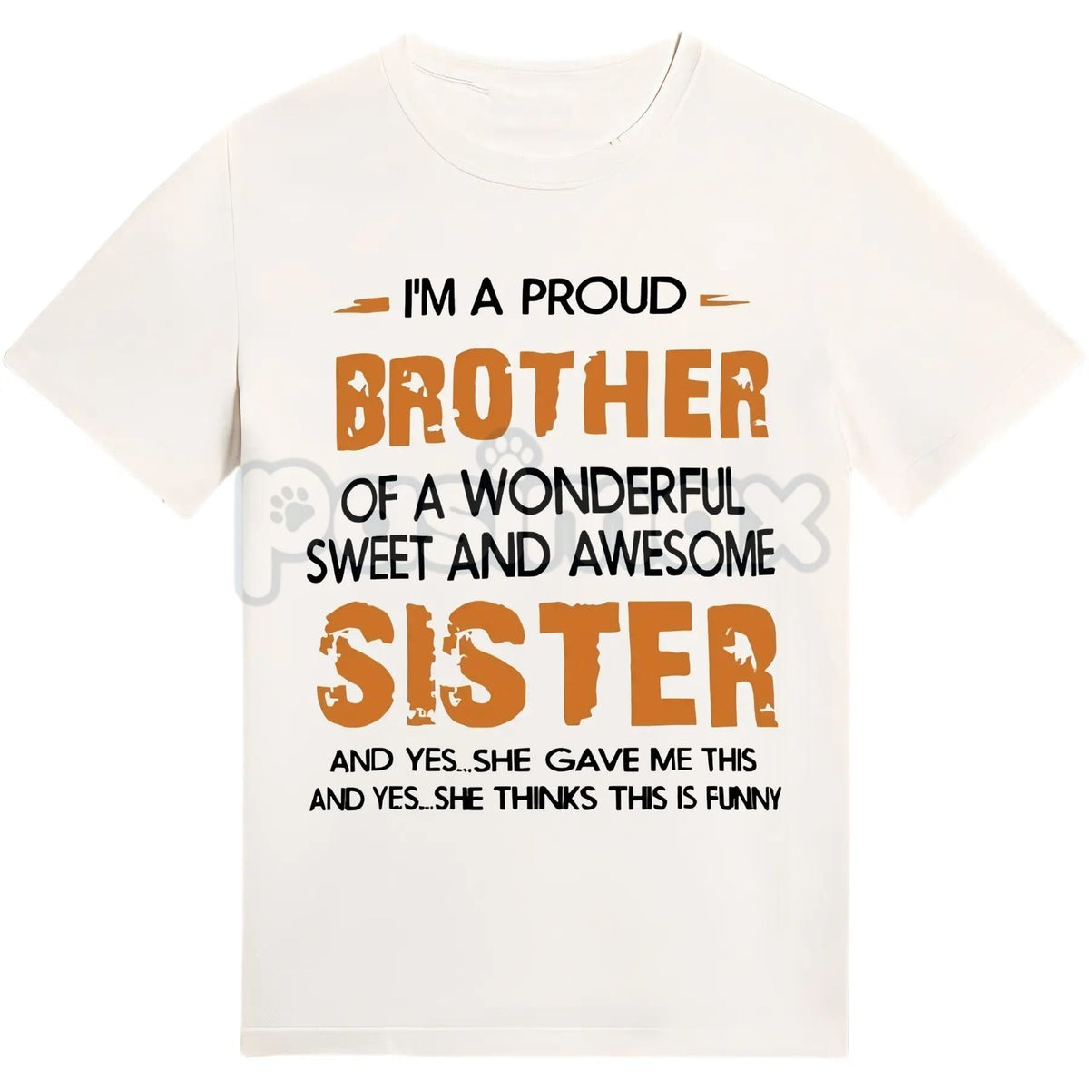 Men's "Brother and Sister" T-Shirt - Proud Sibling Bond Tee, Family Matching Apparel, Brotherhood & Sisterhood Gift