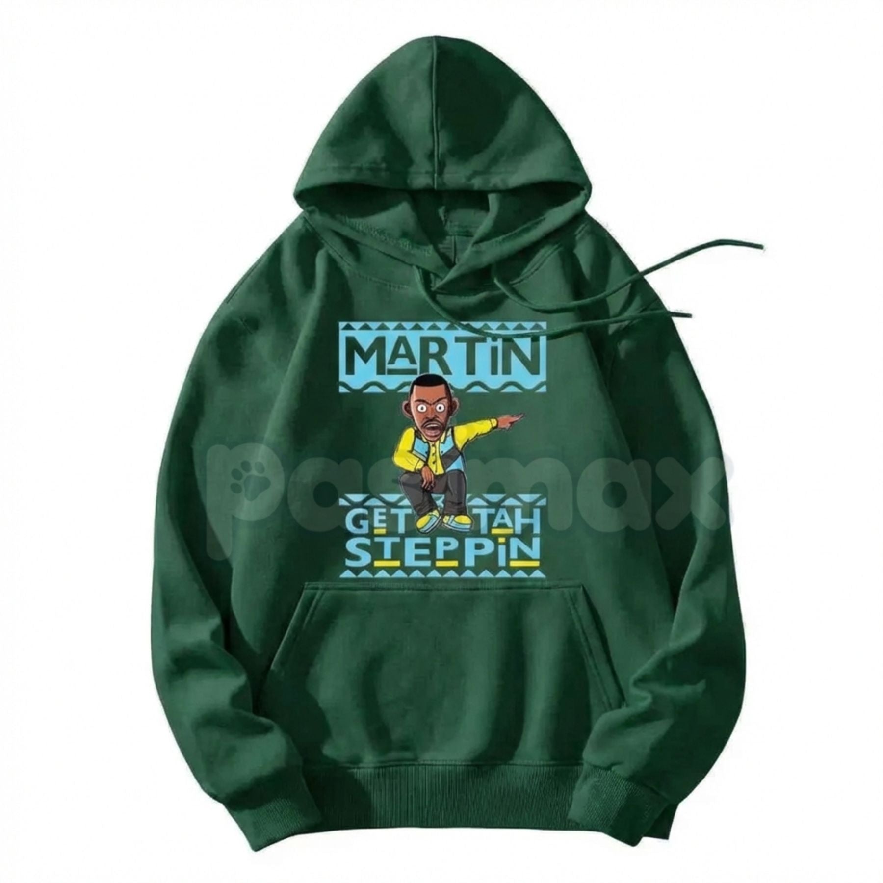 Martin "Get Tah Steppin" 90s Sitcom Hoodie – Vintage Urban Streetwear, Classic Comedy Quote Pullover, Men's Retro Nostalgia Apparel