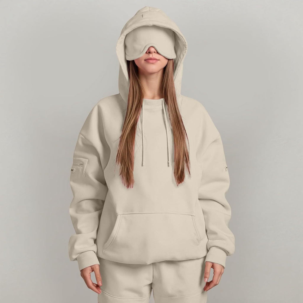 Women's Fashion Solid Color Hooded Top