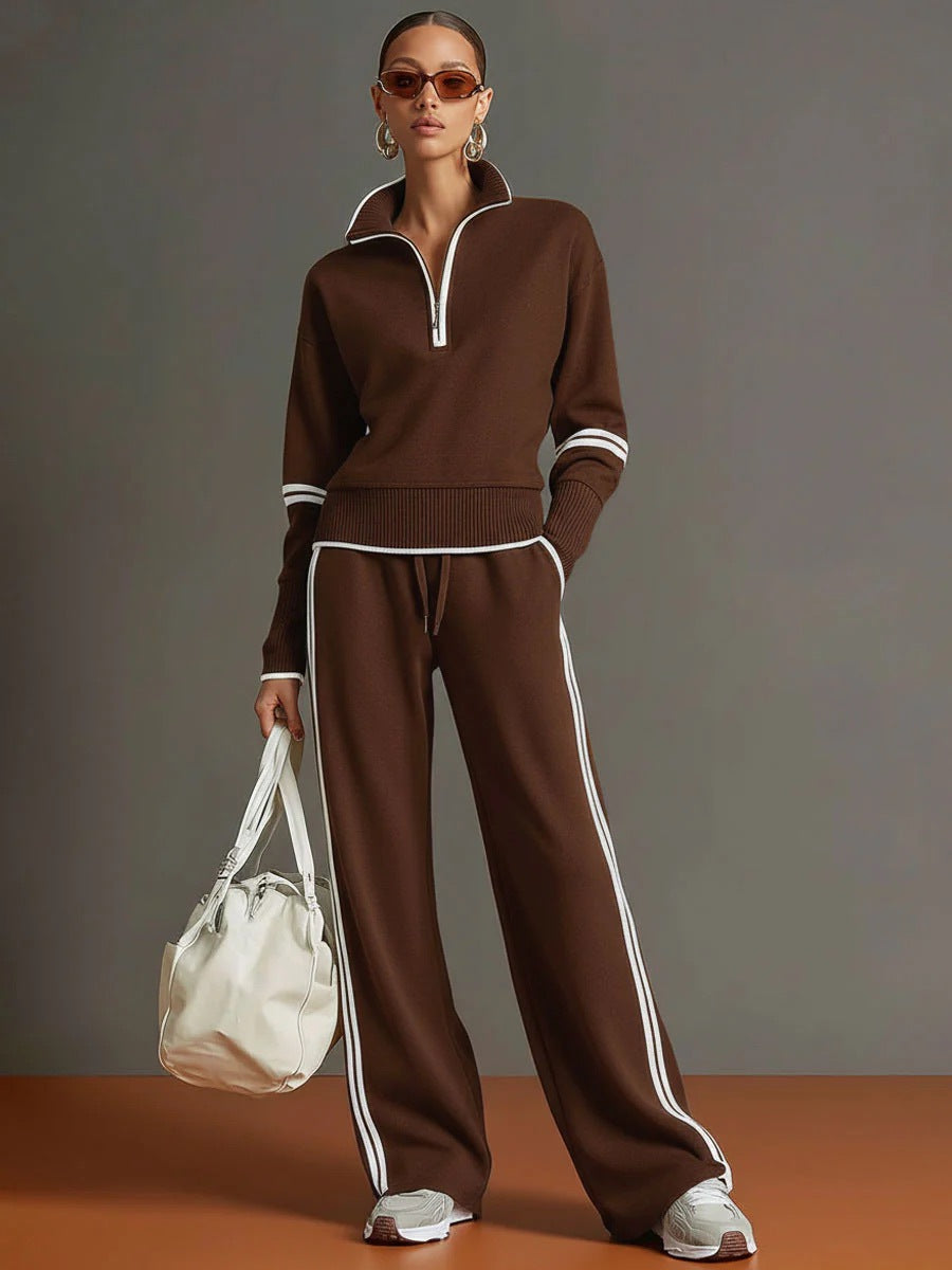 Women’s Casual Long Sleeve Two Piece Sports Set