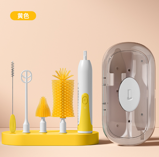 Electric Baby Bottle Cleaning Brush with UV Sterilizer (Set)