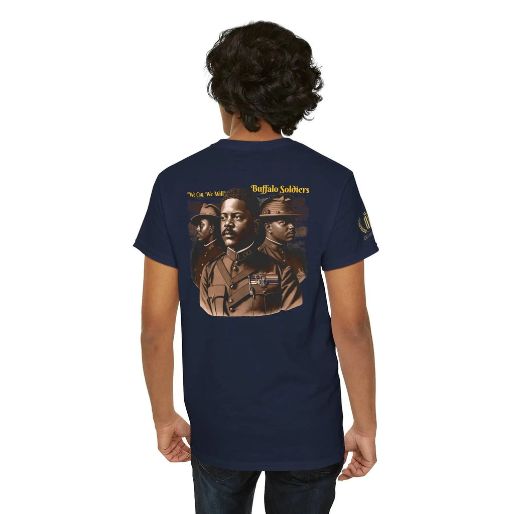 Commemorative Buffalo Soldiers T-Shirt - Honoring Black History & Military Legacy, Unisex History Buff Gift