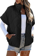 Casual Pocket Zipper Diamond Lattice Warm Jacket