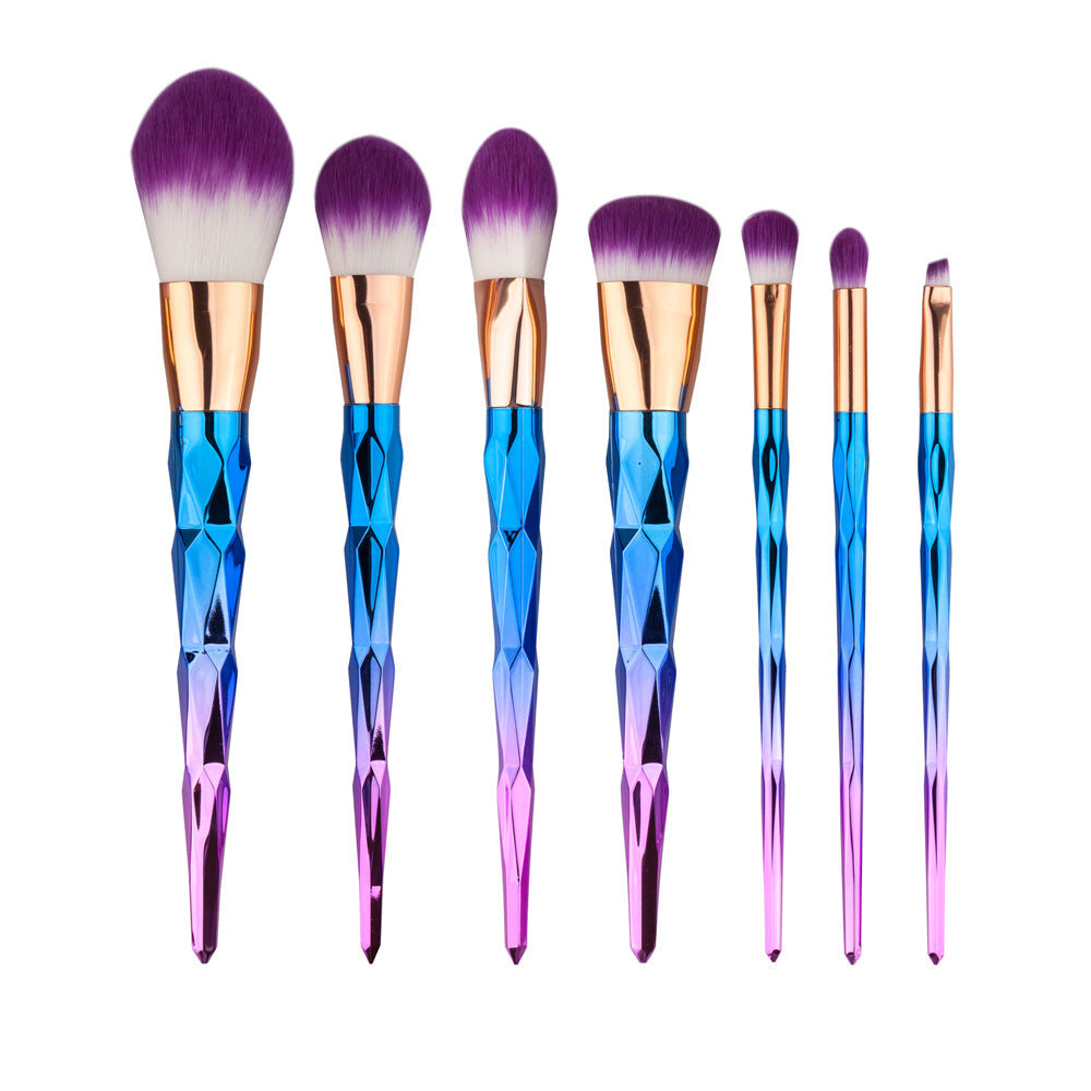 Rainbow Mermaid Makeup Brush Set