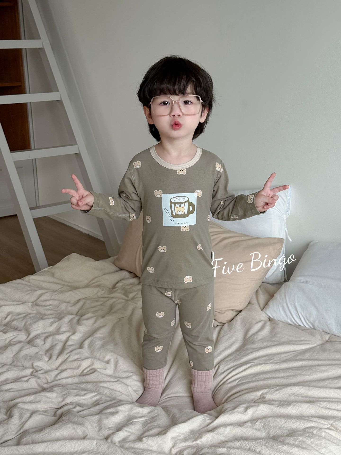 Boneless Pure Cotton Thermal Underwear Set For Boys And Girls Autumn Tops And Pants