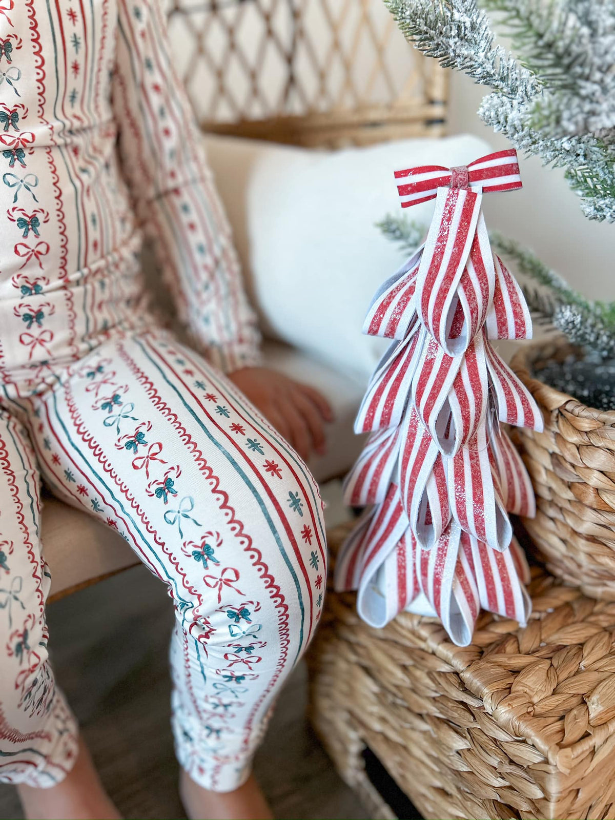 Candy Cane Lane Bamboo Christmas Pajamas - 2pc Set